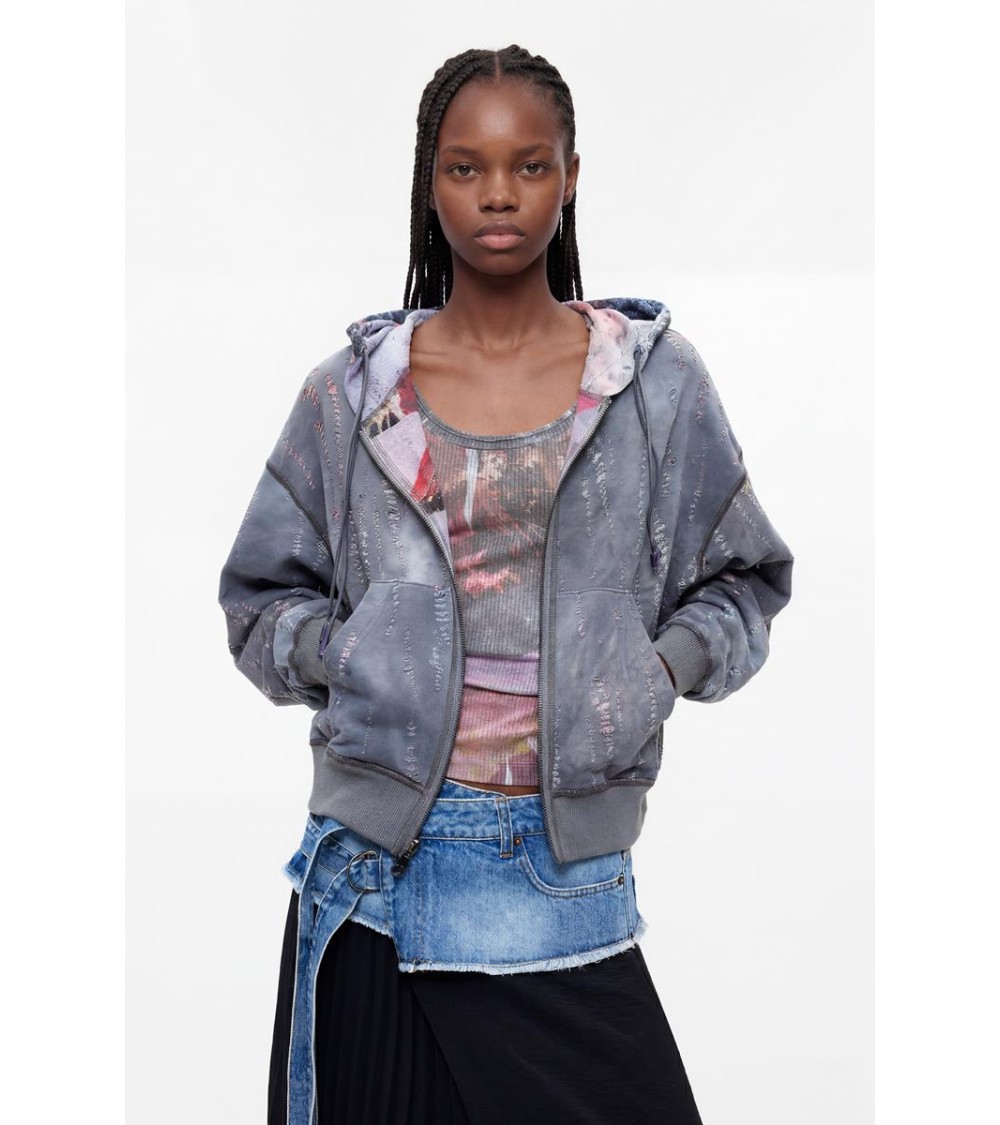 SUDADERA REVERSIBLE DESIGUAL