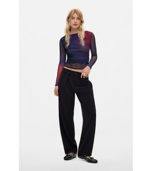 TOP DE TUL DRAPEADO ESTAMBUL DESIGUAL