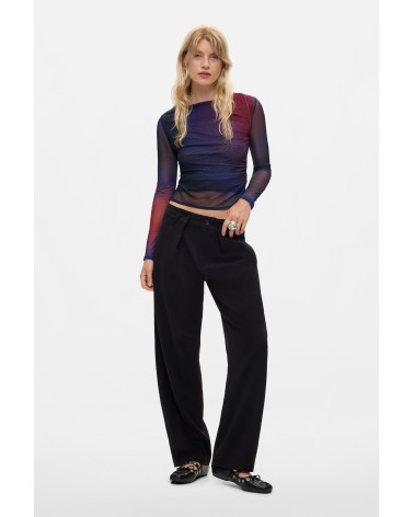 TOP DE TUL DRAPEADO ESTAMBUL DESIGUAL