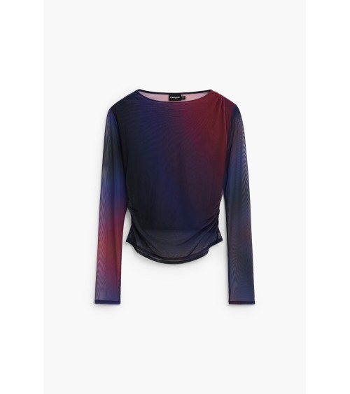 TOP DE TUL DRAPEADO ESTAMBUL DESIGUAL