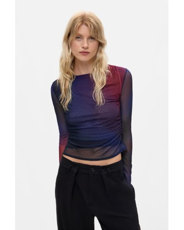 TOP DE TUL DRAPEADO ESTAMBUL DESIGUAL