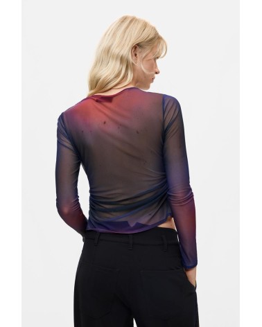 TOP DE TUL DRAPEADO ESTAMBUL DESIGUAL