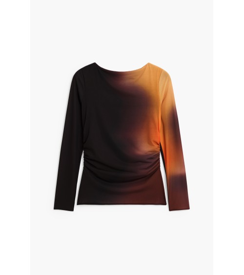 TOP DE TUL DRAPEADO BERLIN DESIGUAL