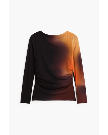 TOP DE TUL DRAPEADO BERLIN DESIGUAL