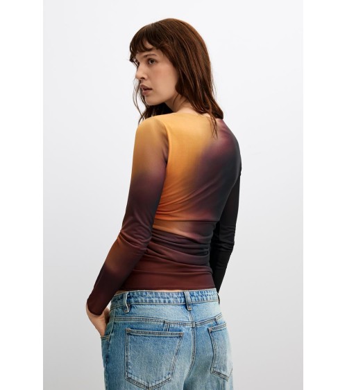 TOP DE TUL DRAPEADO BERLIN DESIGUAL