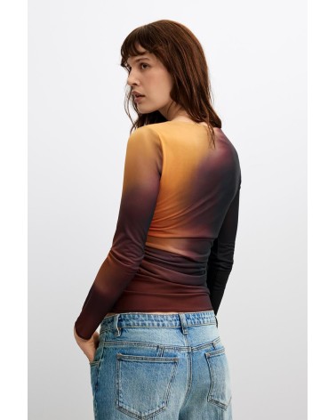 TOP DE TUL DRAPEADO BERLIN DESIGUAL