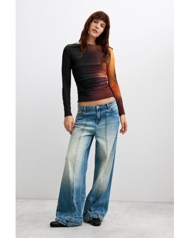 TOP DE TUL DRAPEADO BERLIN DESIGUAL