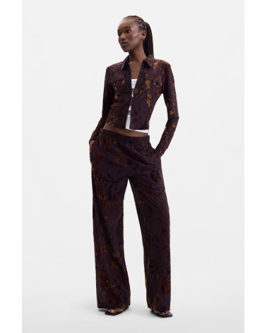 CAMISA ELÁSTICA CON TERCIOPELO BUCAREST DESIGUAL