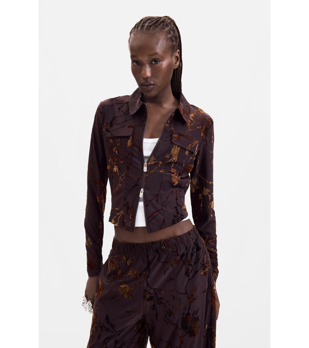 CAMISA ELÁSTICA CON TERCIOPELO BUCAREST DESIGUAL