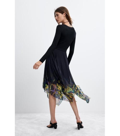 VESTIDO DE FALDA PLISADA ALBA DE DESIGUAL