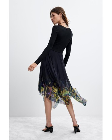 VESTIDO DE FALDA PLISADA ALBA DE DESIGUAL