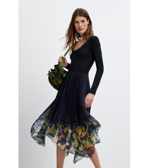 VESTIDO DE FALDA PLISADA ALBA DE DESIGUAL