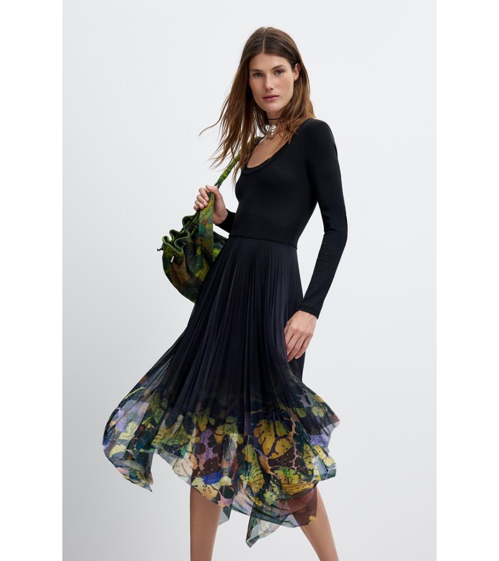 VESTIDO DE FALDA PLISADA ALBA DE DESIGUAL