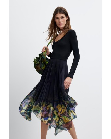 VESTIDO DE FALDA PLISADA ALBA DE DESIGUAL
