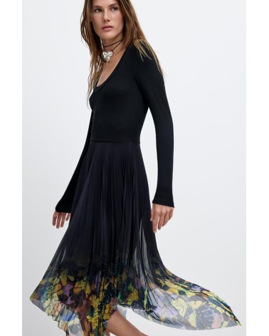 VESTIDO DE FALDA PLISADA ALBA DE DESIGUAL