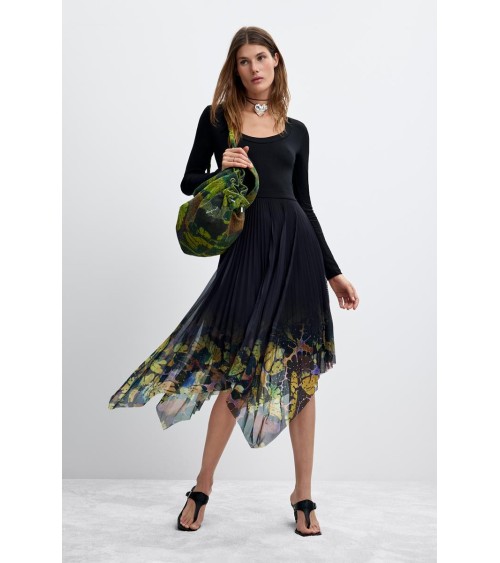 VESTIDO DE FALDA PLISADA ALBA DE DESIGUAL