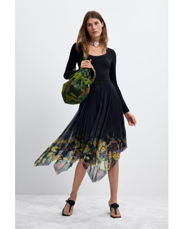 VESTIDO DE FALDA PLISADA ALBA DE DESIGUAL