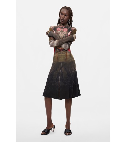 VESTIDO ESTAMPADO BELGRADO DESIGUAL