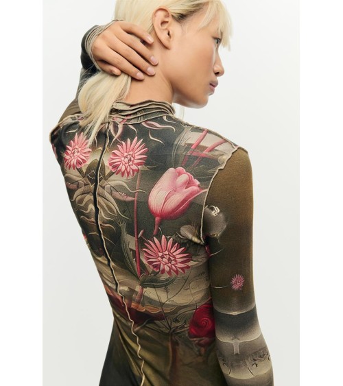 VESTIDO ESTAMPADO BELGRADO DESIGUAL