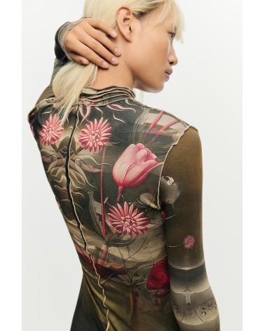 VESTIDO ESTAMPADO BELGRADO DESIGUAL