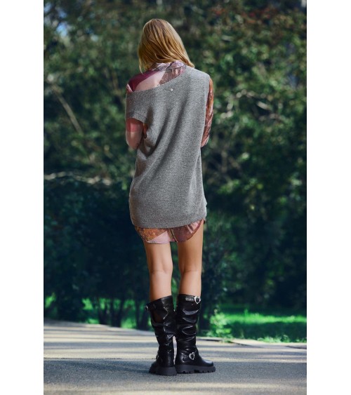 VESTIDO DOS PIEZAS CAMISA CHALECO NANTES DESIGUAL