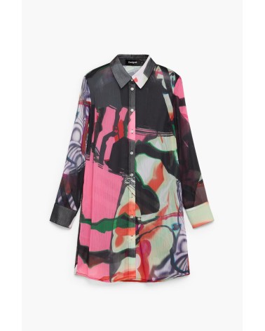 VESTIDO DOS PIEZAS CAMISA CHALECO MAMEN DESIGUAL