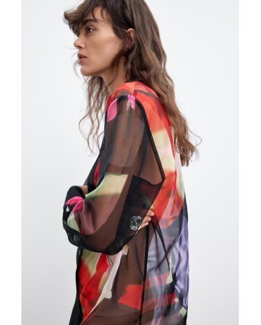 VESTIDO DOS PIEZAS CAMISA CHALECO MAMEN DESIGUAL