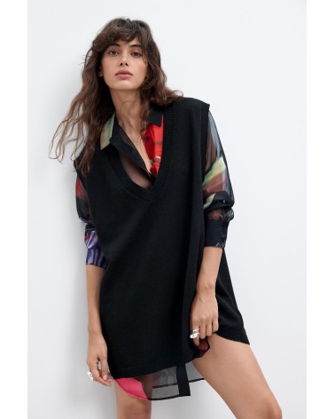 VESTIDO DOS PIEZAS CAMISA CHALECO MAMEN DESIGUAL