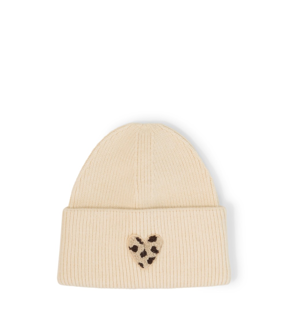 GORRO ACANALADO CON CORAZÓN ANIMAL PRINT TOM TAILOR