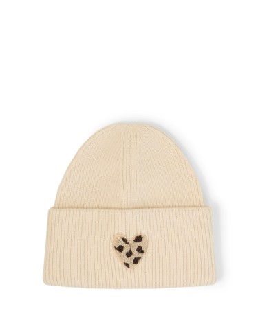 GORRO ACANALADO CON CORAZÓN ANIMAL PRINT TOM TAILOR