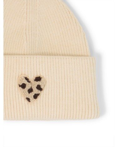 GORRO ACANALADO CON CORAZÓN ANIMAL PRINT TOM TAILOR