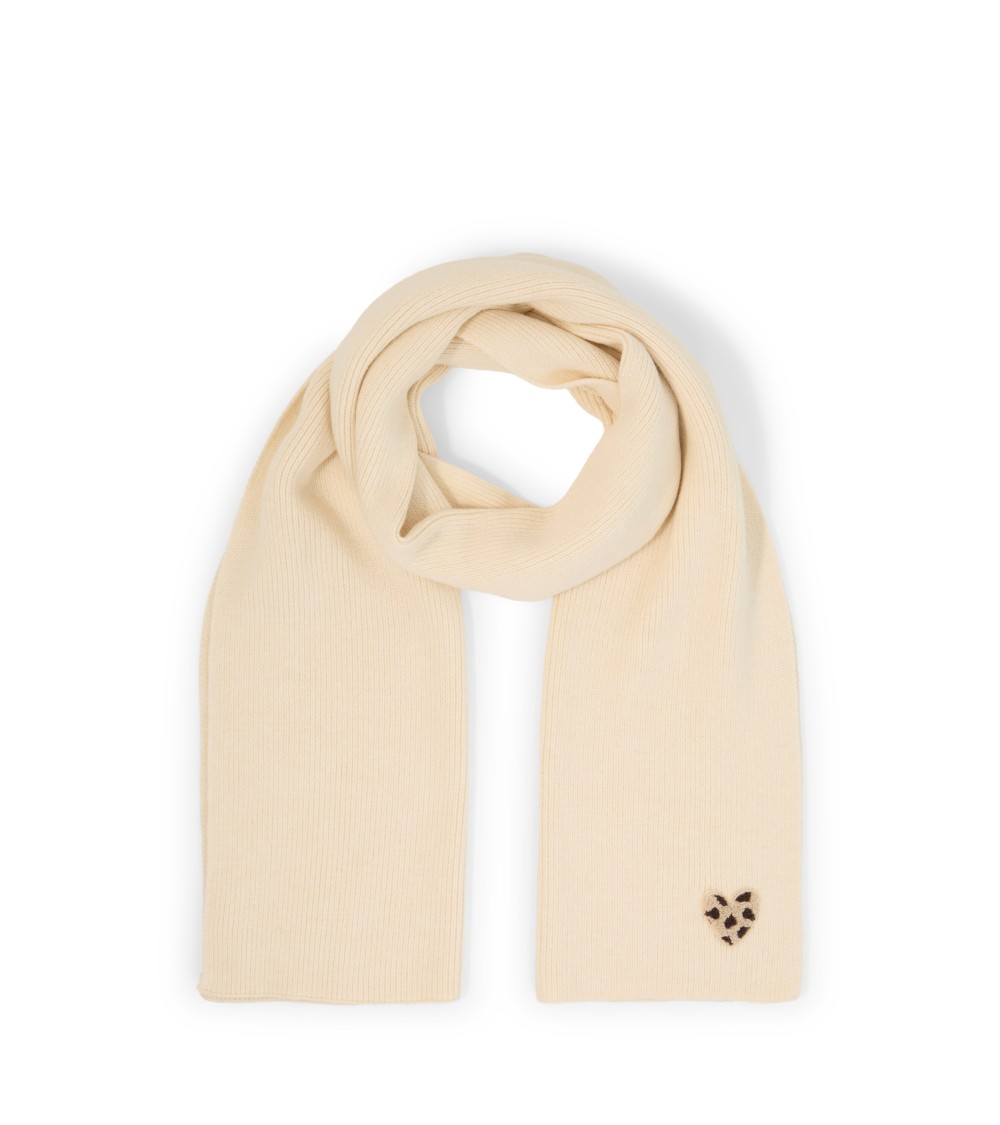 BUFANDA ACANALADA CORAZÓN ANIMAL PRINT TOM TAILOR