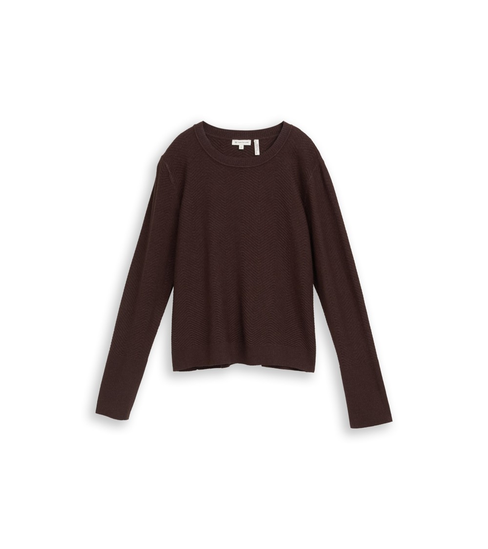 JERSEY DE PUNTO TEJIDO TEXTURA TOM TAILOR