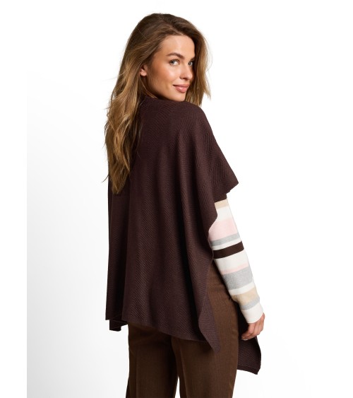 PONCHO TIPO CAPA DE PUNTO CON TEXTURA TOM TAILOR