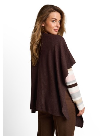 PONCHO TIPO CAPA DE PUNTO CON TEXTURA TOM TAILOR