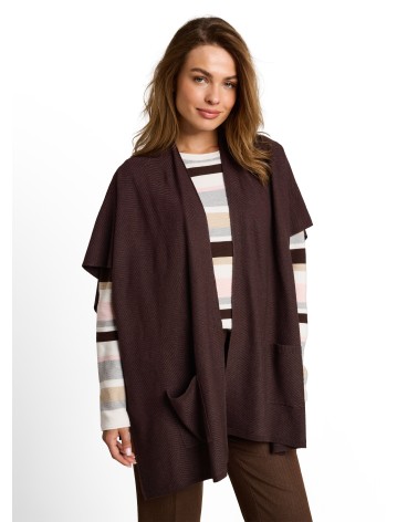 PONCHO TIPO CAPA DE PUNTO CON TEXTURA TOM TAILOR