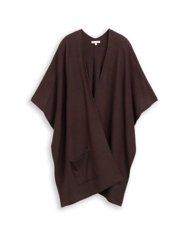 PONCHO TIPO CAPA DE PUNTO CON TEXTURA TOM TAILOR