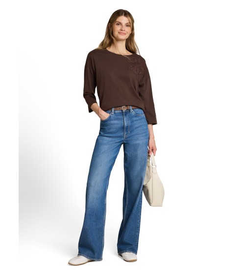 CAMISETA CON FLOR A TONO TOM TAILOR
