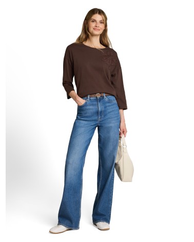 CAMISETA CON FLOR A TONO TOM TAILOR