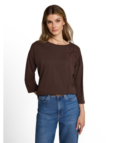 CAMISETA CON FLOR A TONO TOM TAILOR