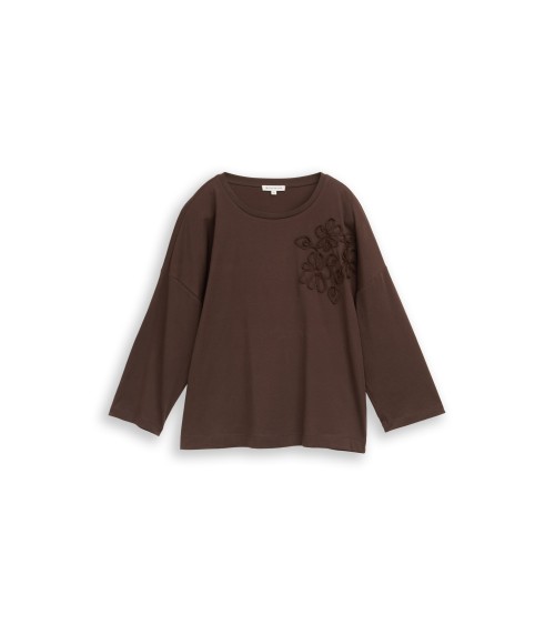 CAMISETA CON FLOR A TONO TOM TAILOR