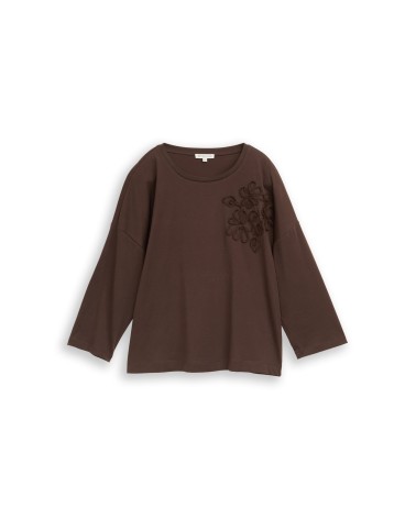 CAMISETA CON FLOR A TONO TOM TAILOR
