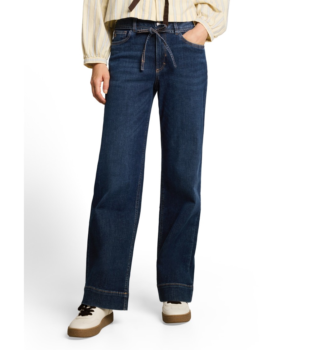 PANTALÓN VAQUERO PIERNA ANCHA CON CORDÓN TOM TAILOR