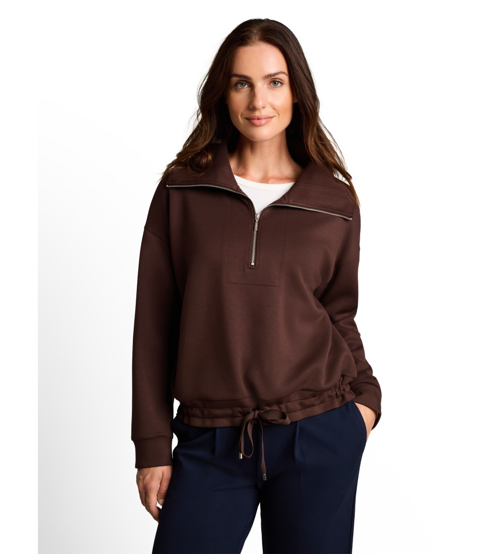 SUDADERA MEDIA CREMALLERA DE SCUBA TOM TAILOR