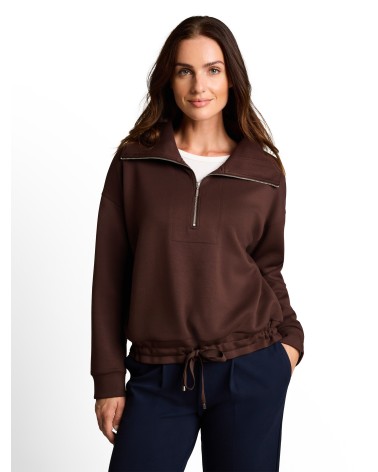SUDADERA MEDIA CREMALLERA DE SCUBA TOM TAILOR