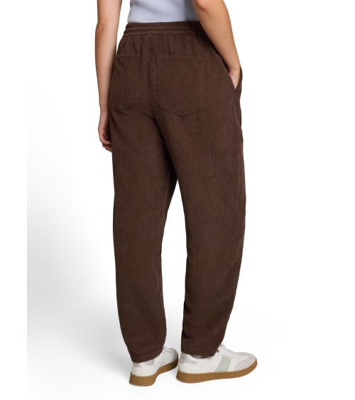 PANTALÓN BARREL DE PANA CON GOMA TOM TAILOR