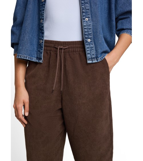 PANTALÓN BARREL DE PANA CON GOMA TOM TAILOR