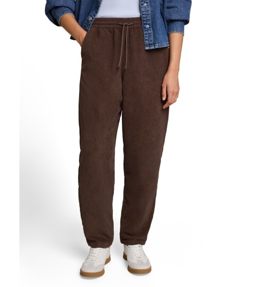 PANTALÓN BARREL DE PANA CON GOMA TOM TAILOR