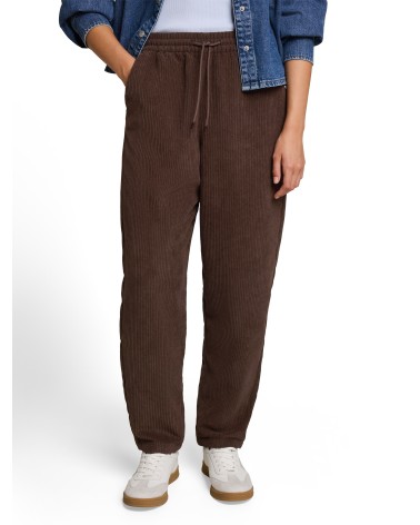 PANTALÓN BARREL DE PANA CON GOMA TOM TAILOR