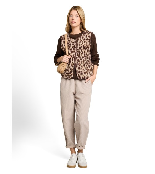 CHALECO BORREGUILLO ANIMAL PRINT TOM TAILOR